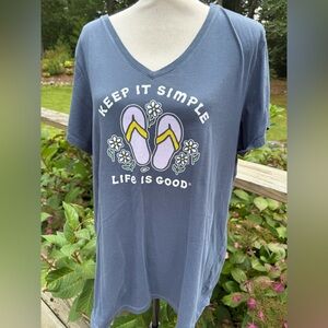 Life is Good t shirt short sleeve Size XL KEEP IT SIMPLE